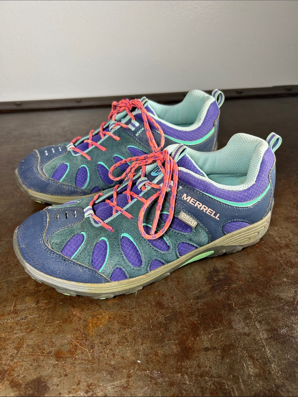 Merrell Chameleon Blue Teal Purple Trail Shoes Women’s Size US 5, EUR 36